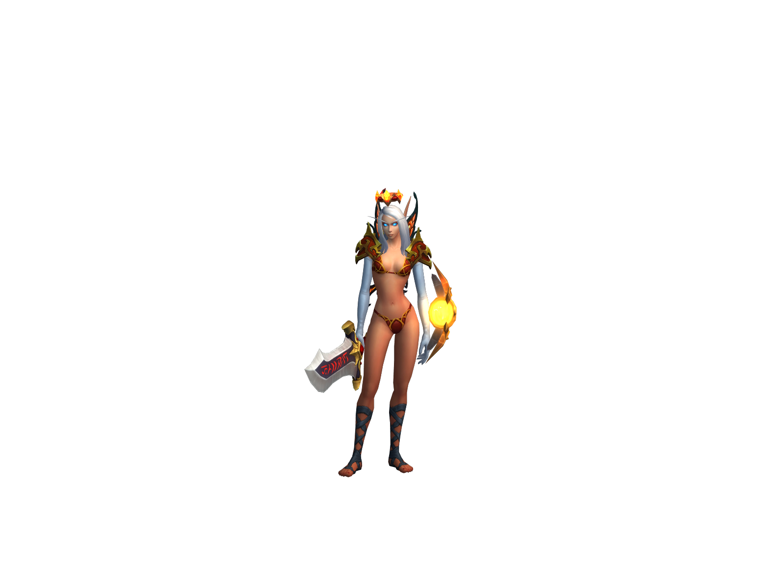 Rháényra 3D character render