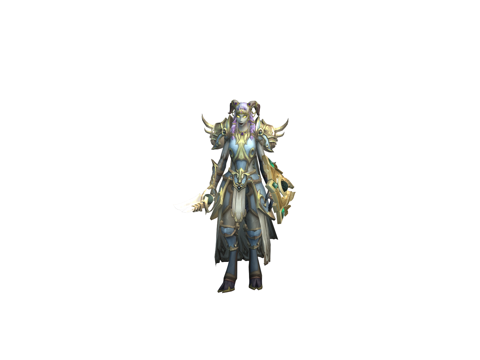 Faderaura 3D character render