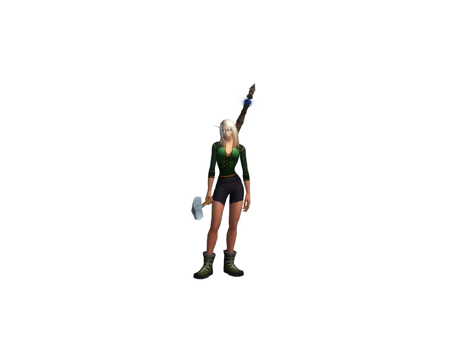 Evu 3D character render