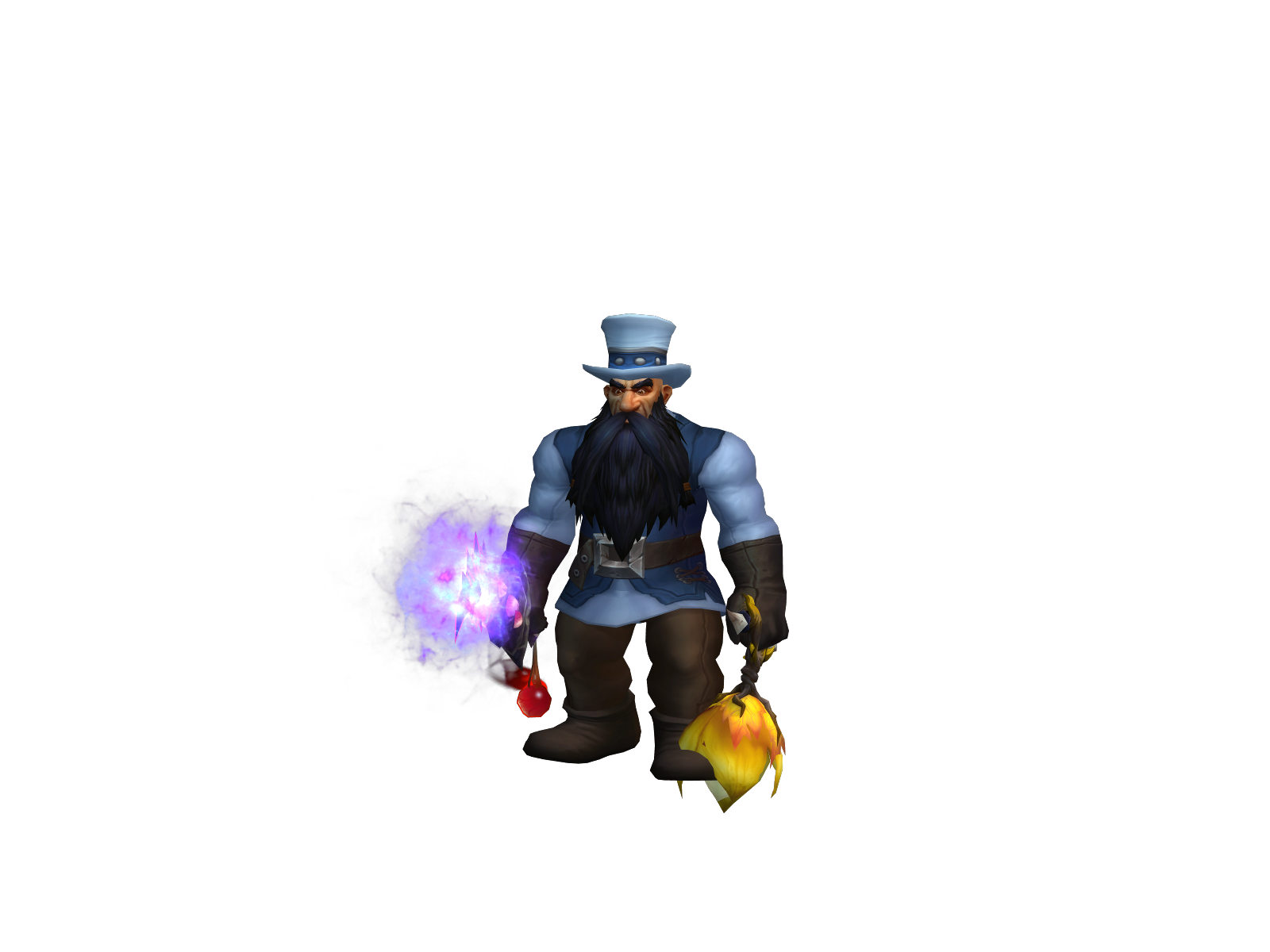 Barbón 3D character render
