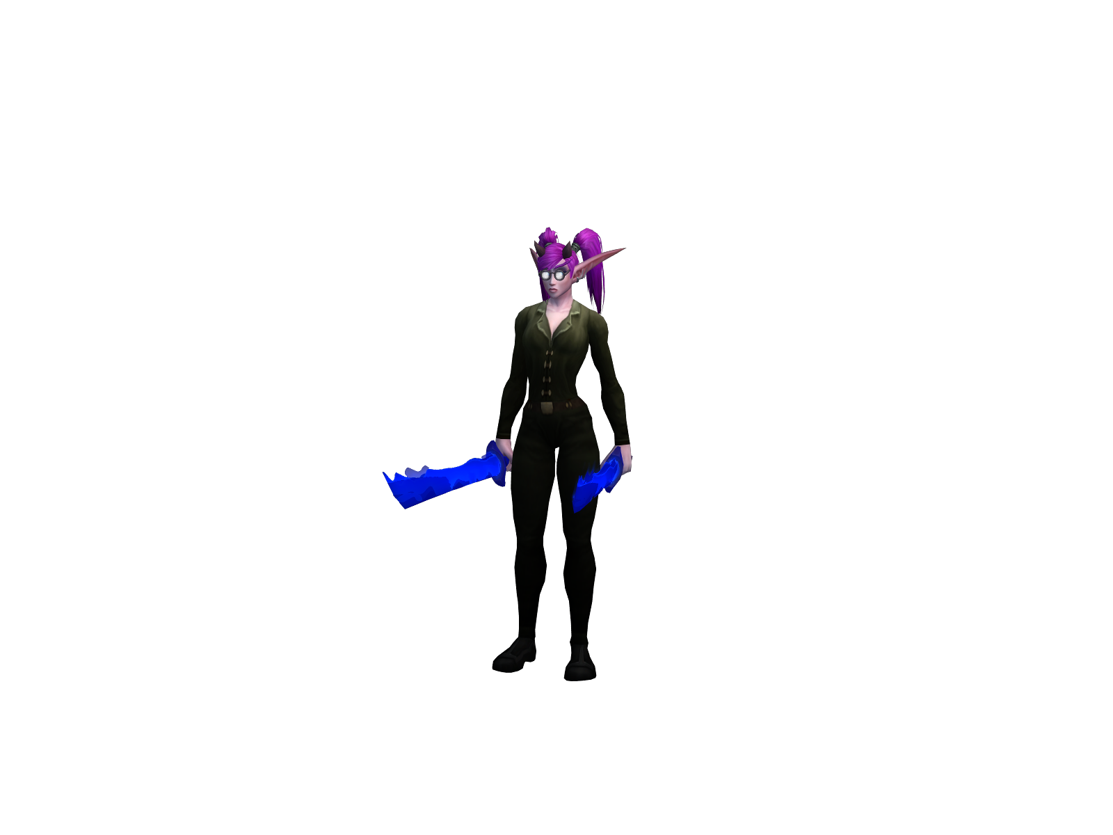 Glittersfate 3D character render
