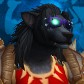 Karbonwolf portrait