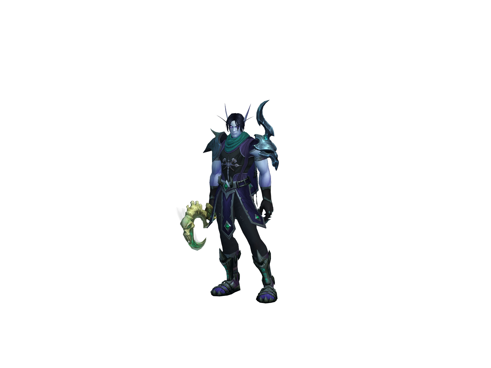 Tiste 3D character render
