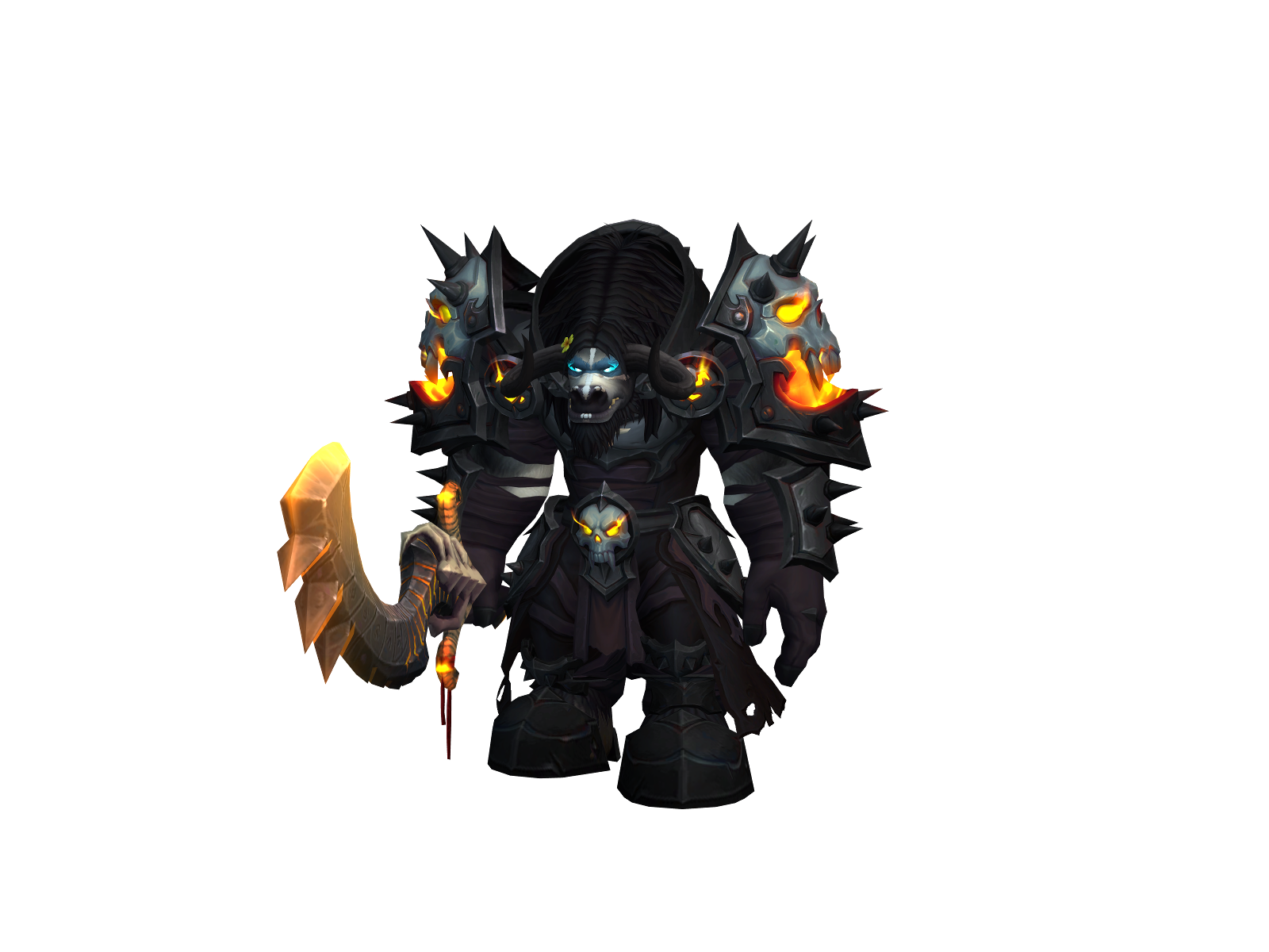 Testrcow 3D character render