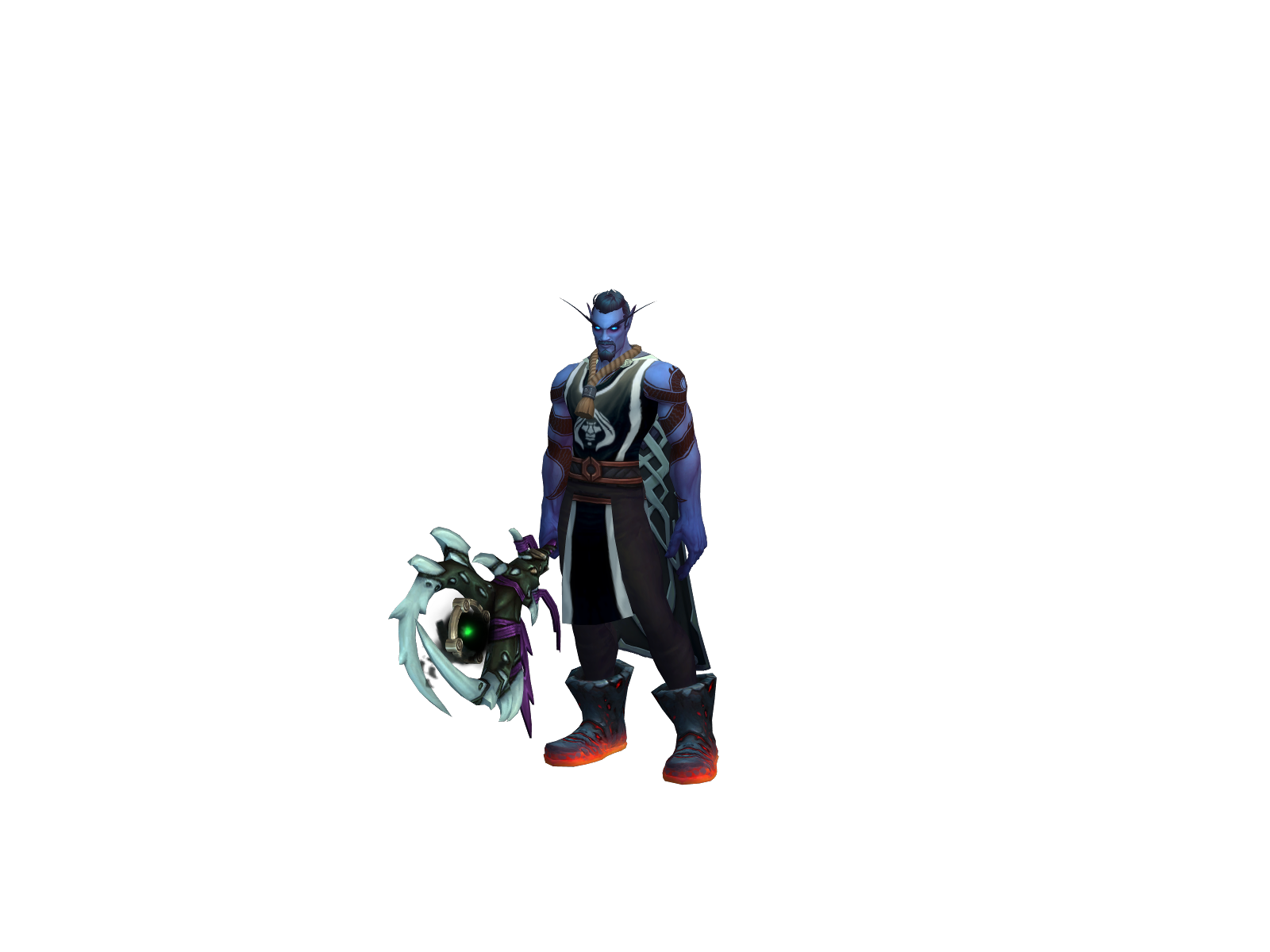 Wandermonk 3D character render