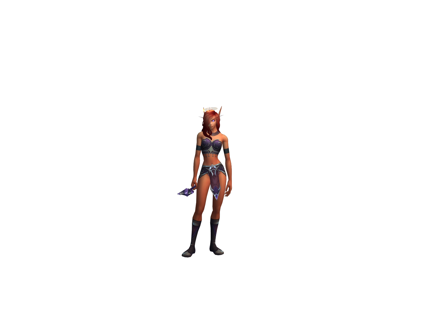 Saranity 3D character render