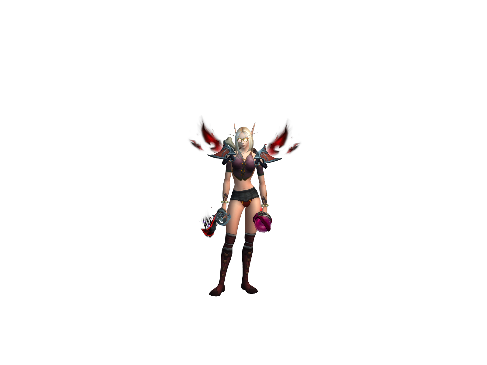 Waxflower 3D character render