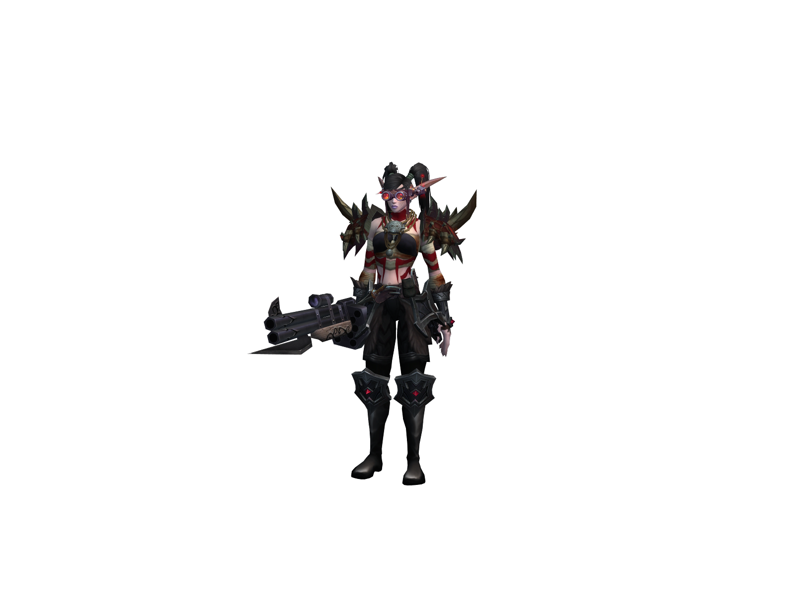 Mídna 3D character render