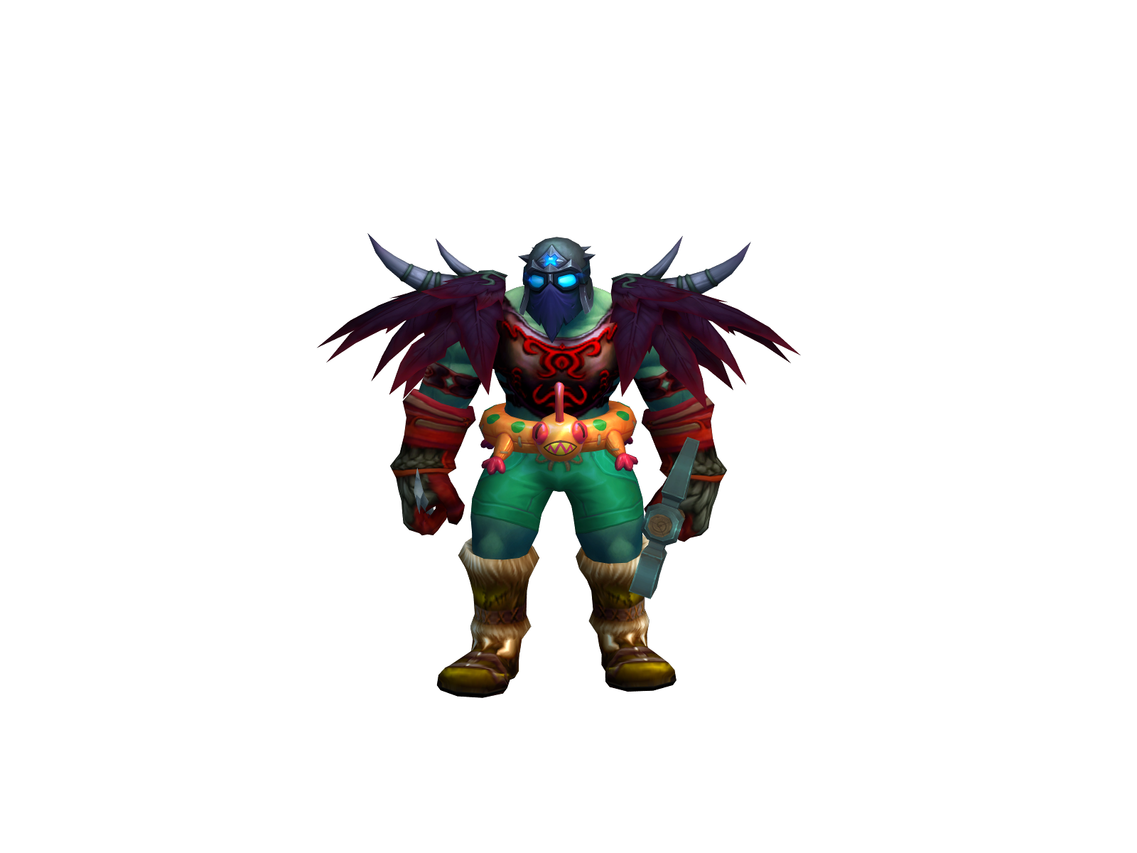 Uhavetwodads 3D character render