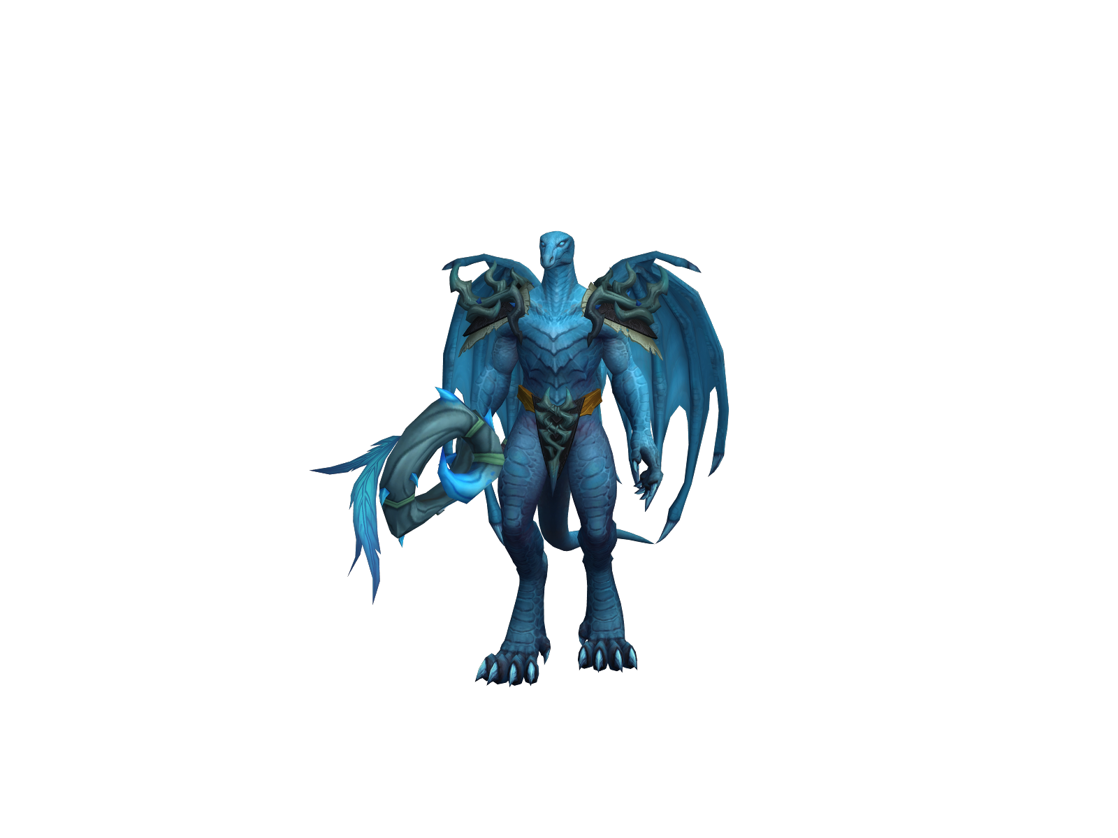 Lizardmancer 3D character render