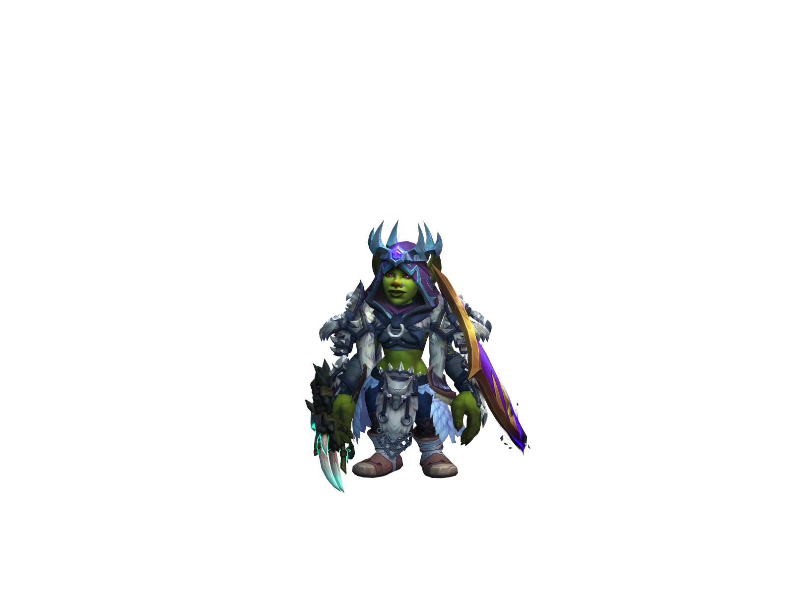 Woonds 3D character render