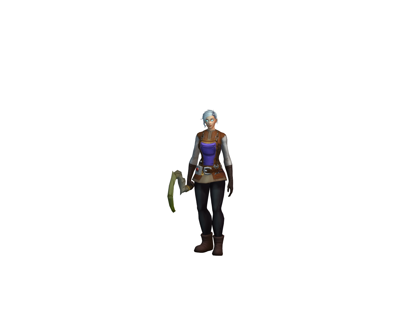 Chitten 3D character render