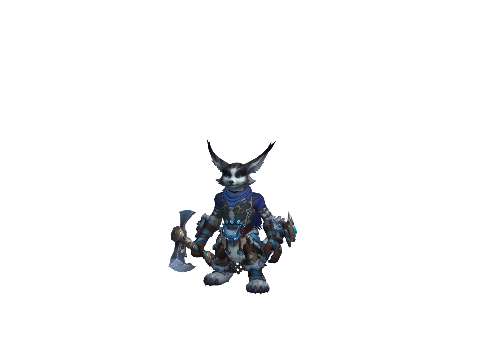 Frostmend 3D character render