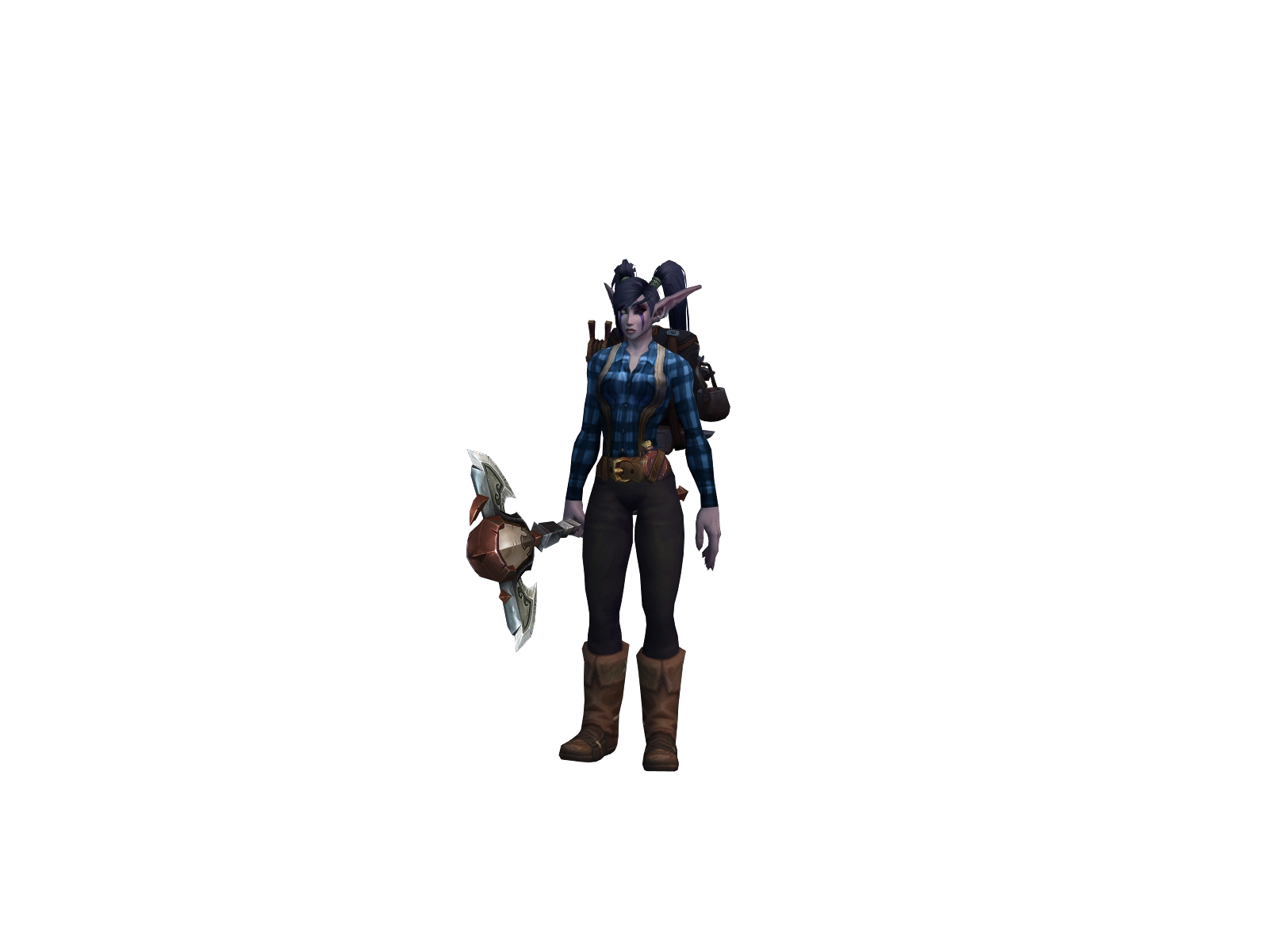 Bakhu 3D character render