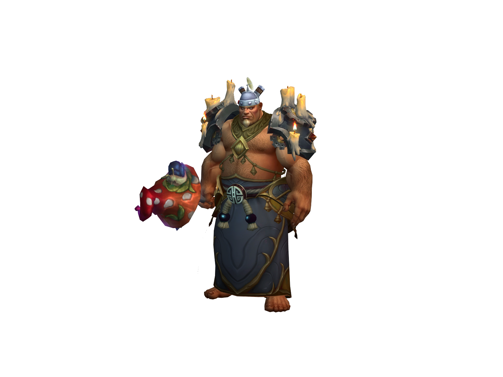 Bubbarub 3D character render