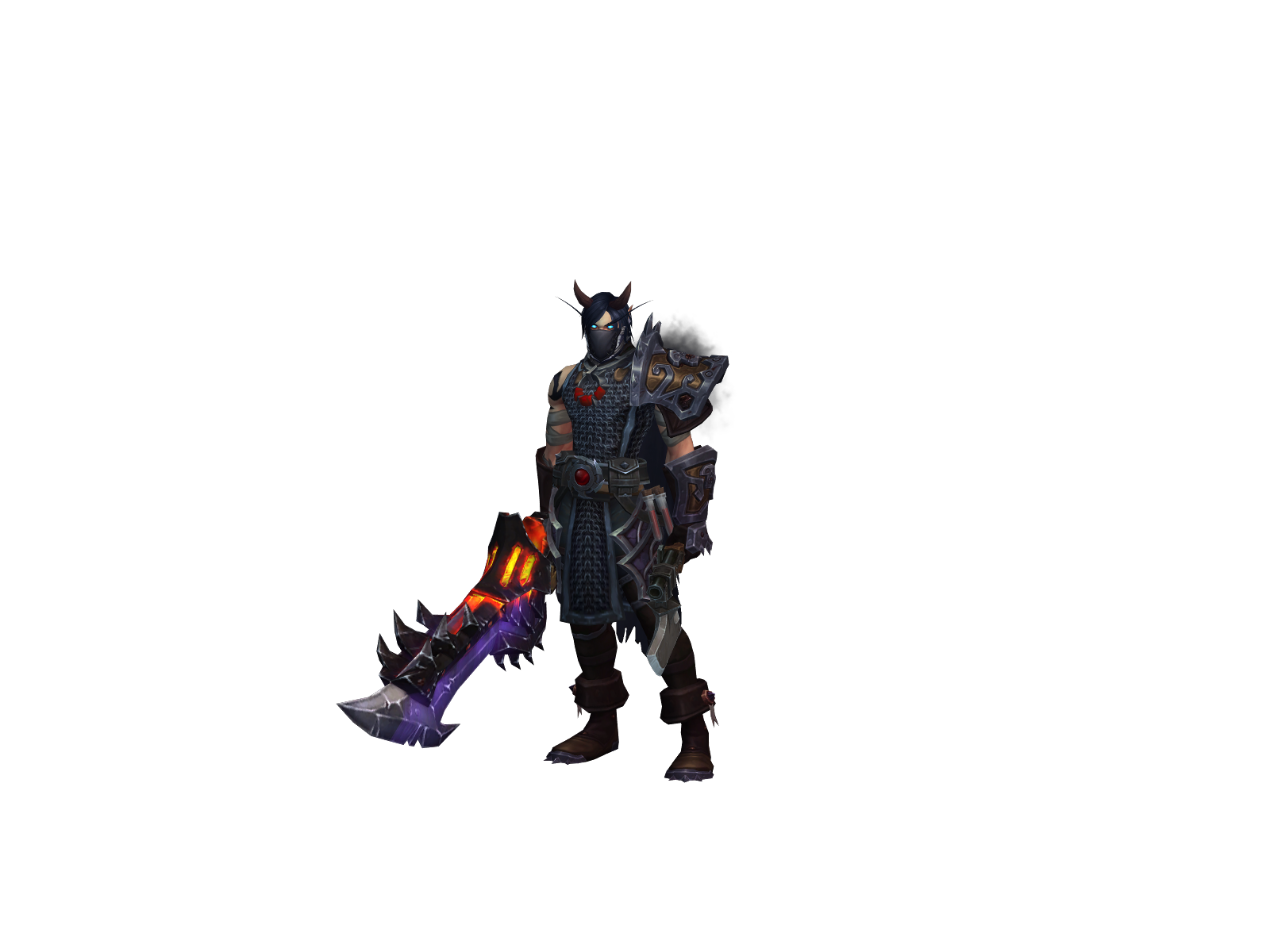 Echoazuli 3D character render