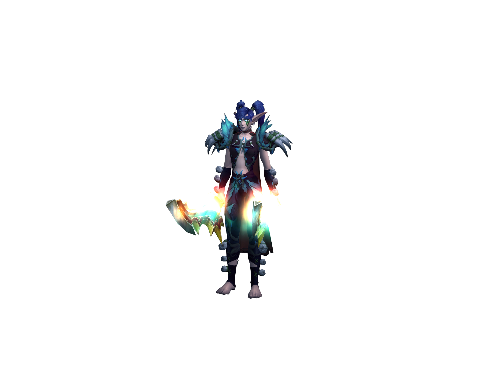 Flyingknee 3D character render