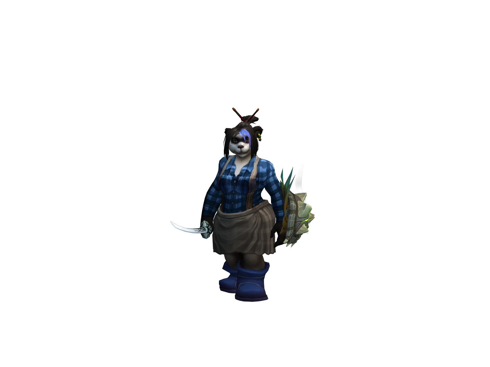 Tzuling 3D character render