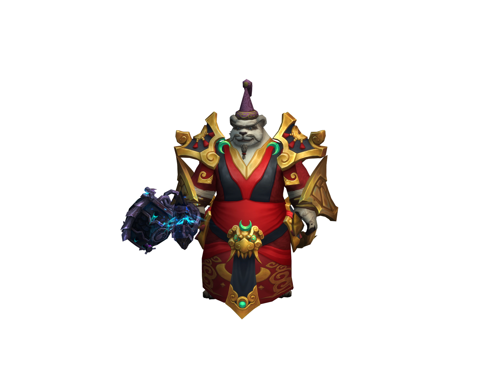 Buffprotpaly 3D character render