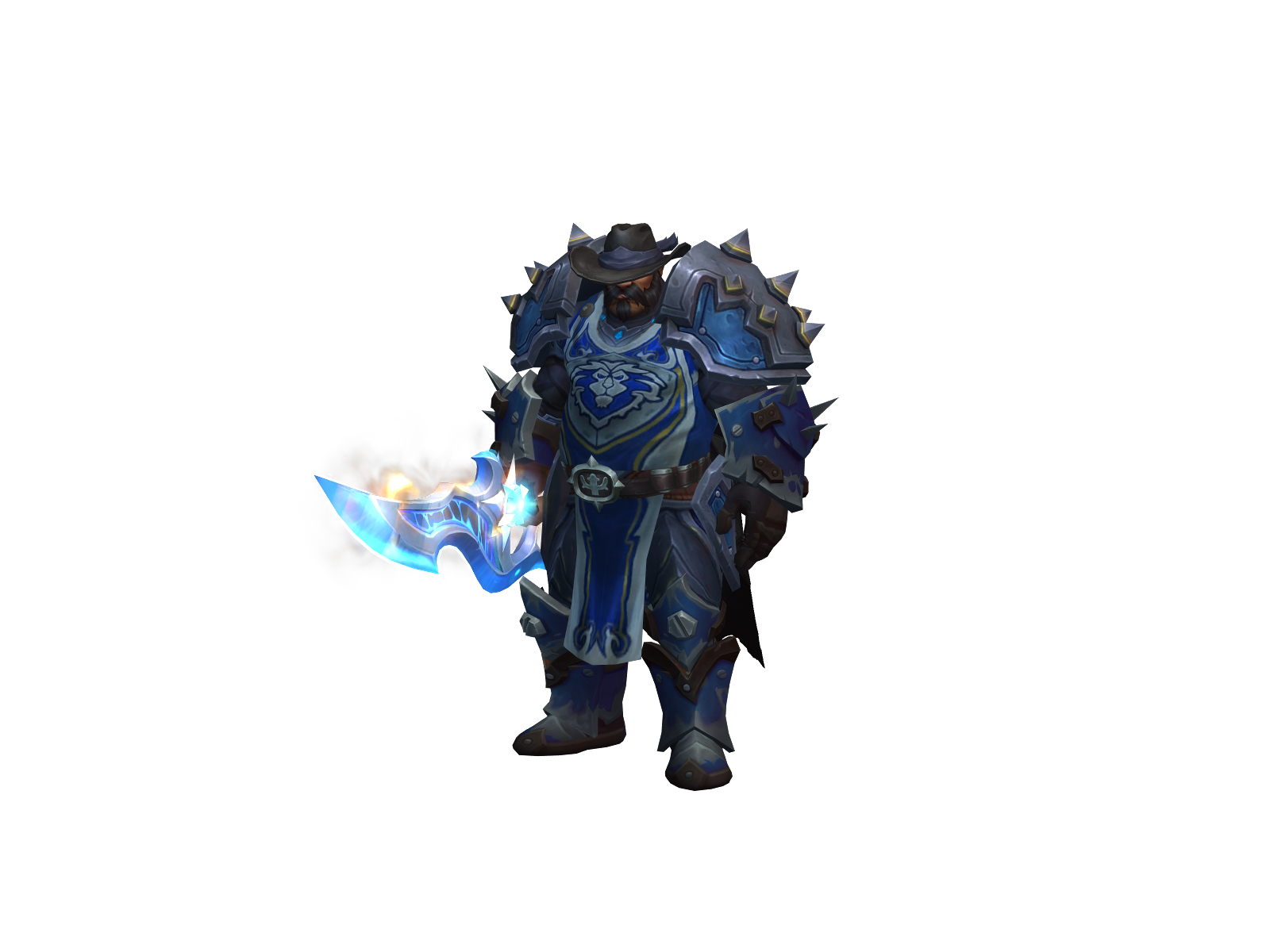 Bigbackeus 3D character render