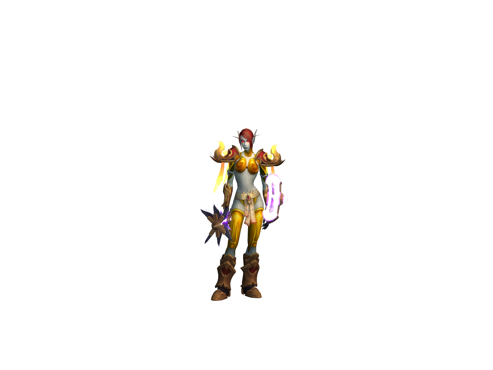 Aelliania 3D character render