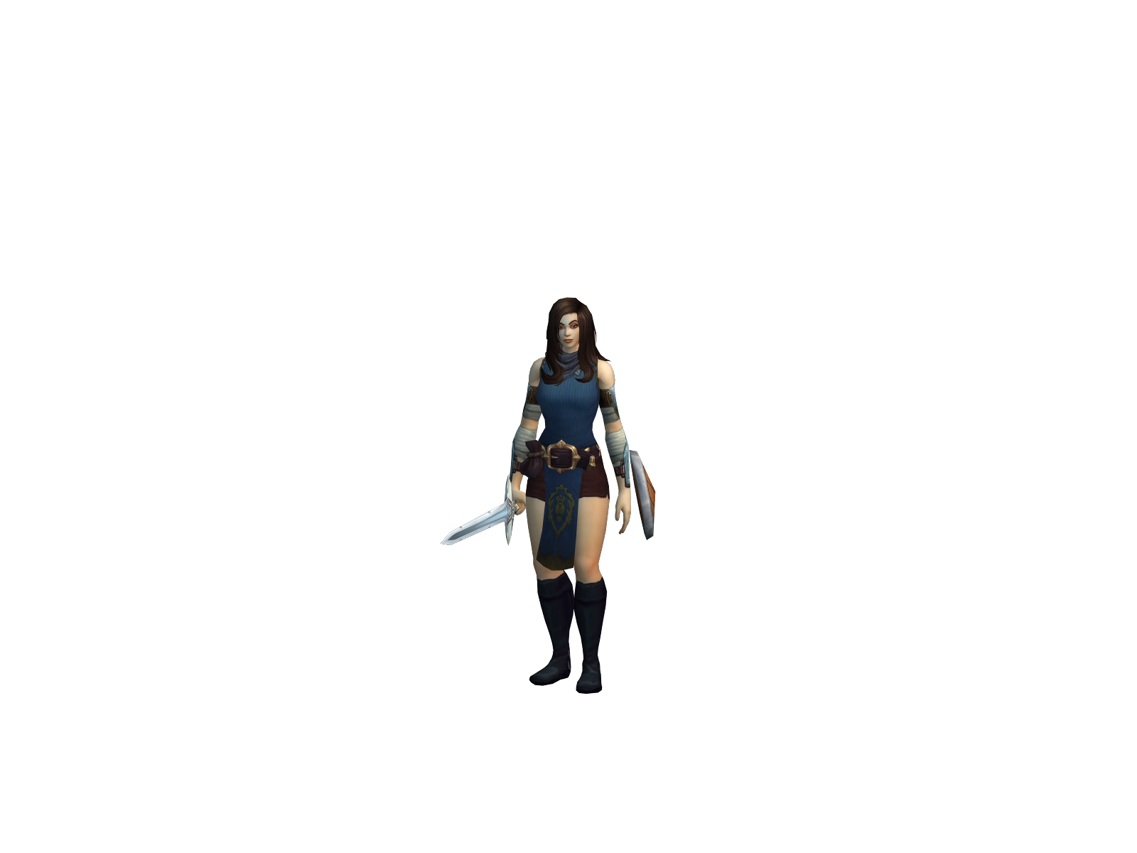 Nadelly 3D character render