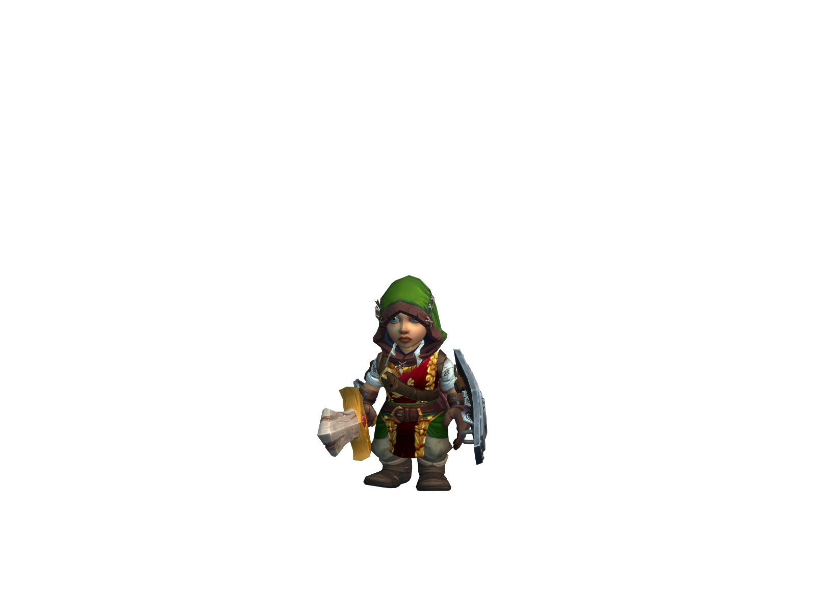 Link 3D character render