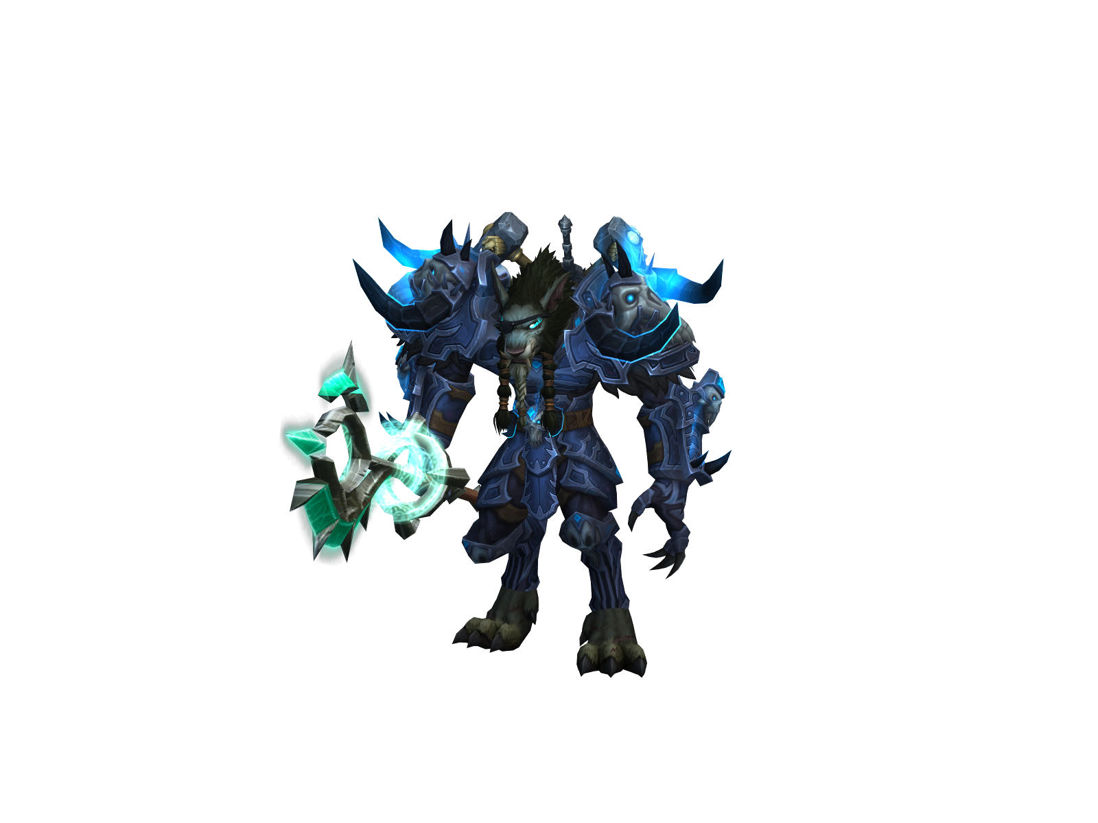 Derezzed 3D character render