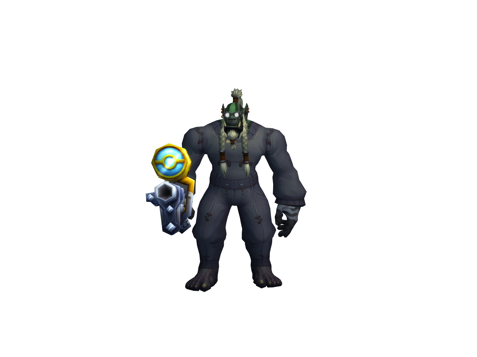 Aiming 3D character render