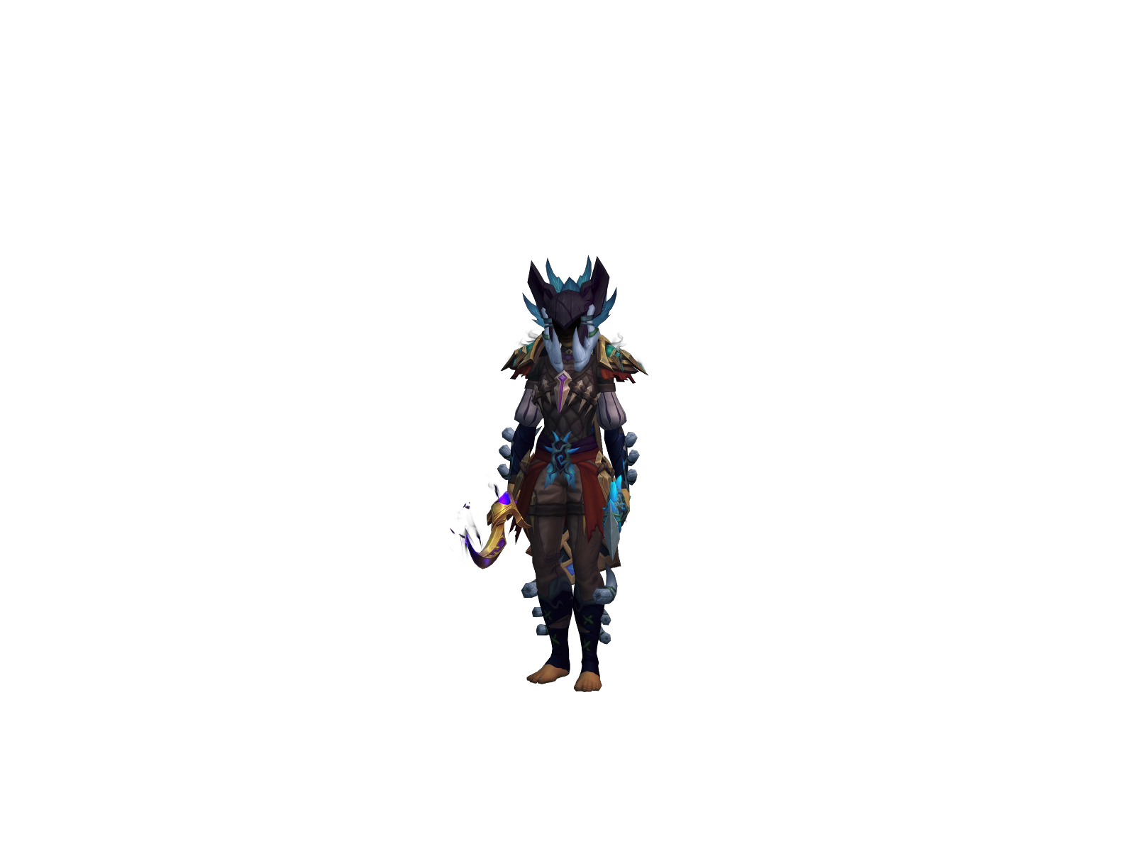 Toeknee 3D character render
