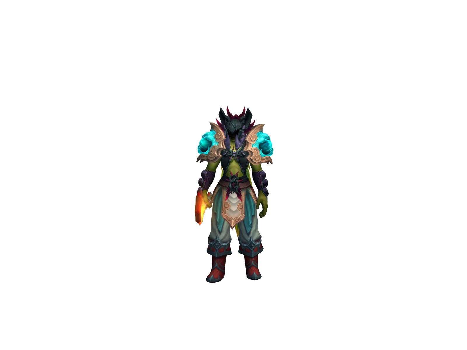 Cichlid 3D character render