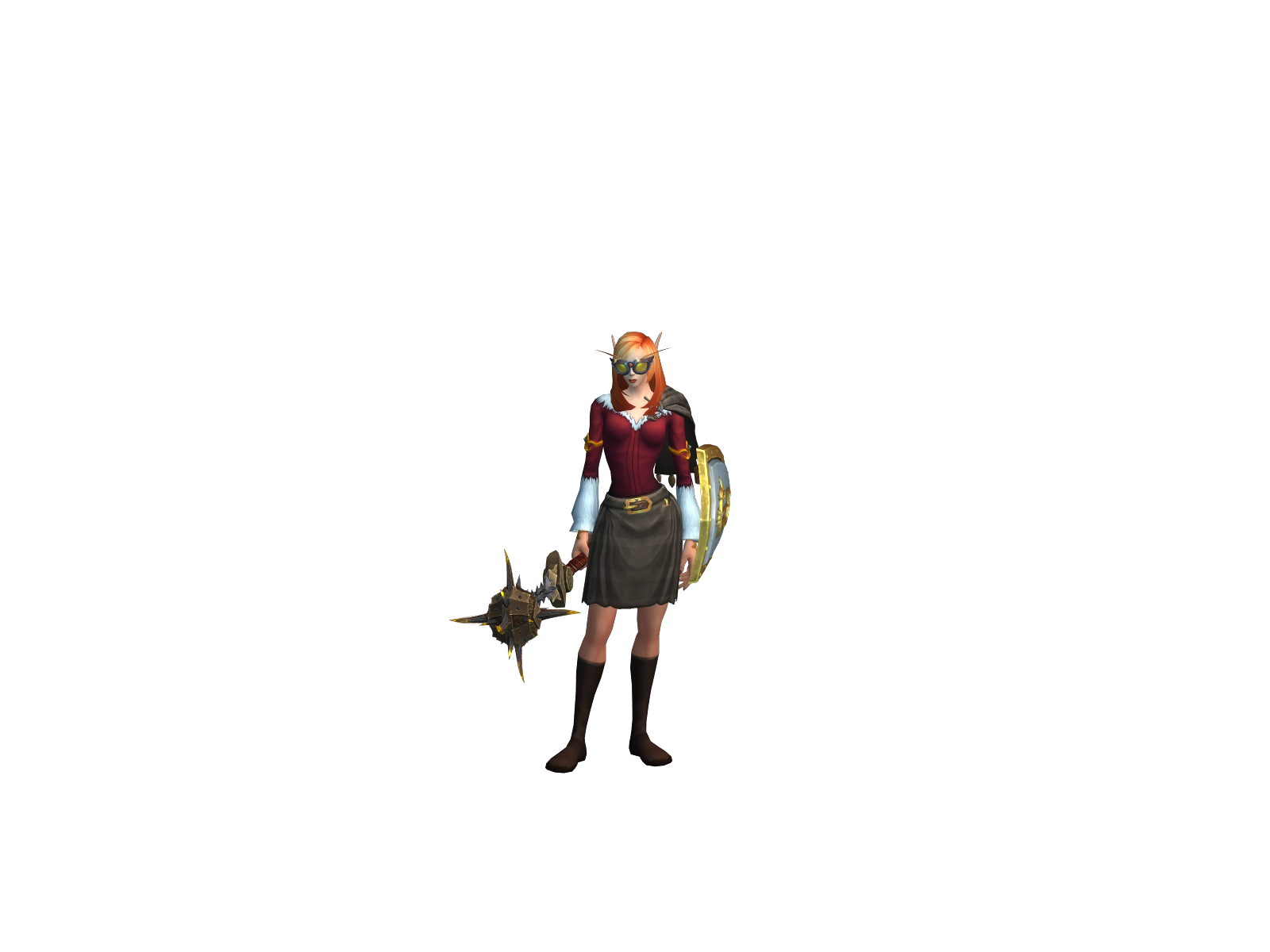 Tracey 3D character render