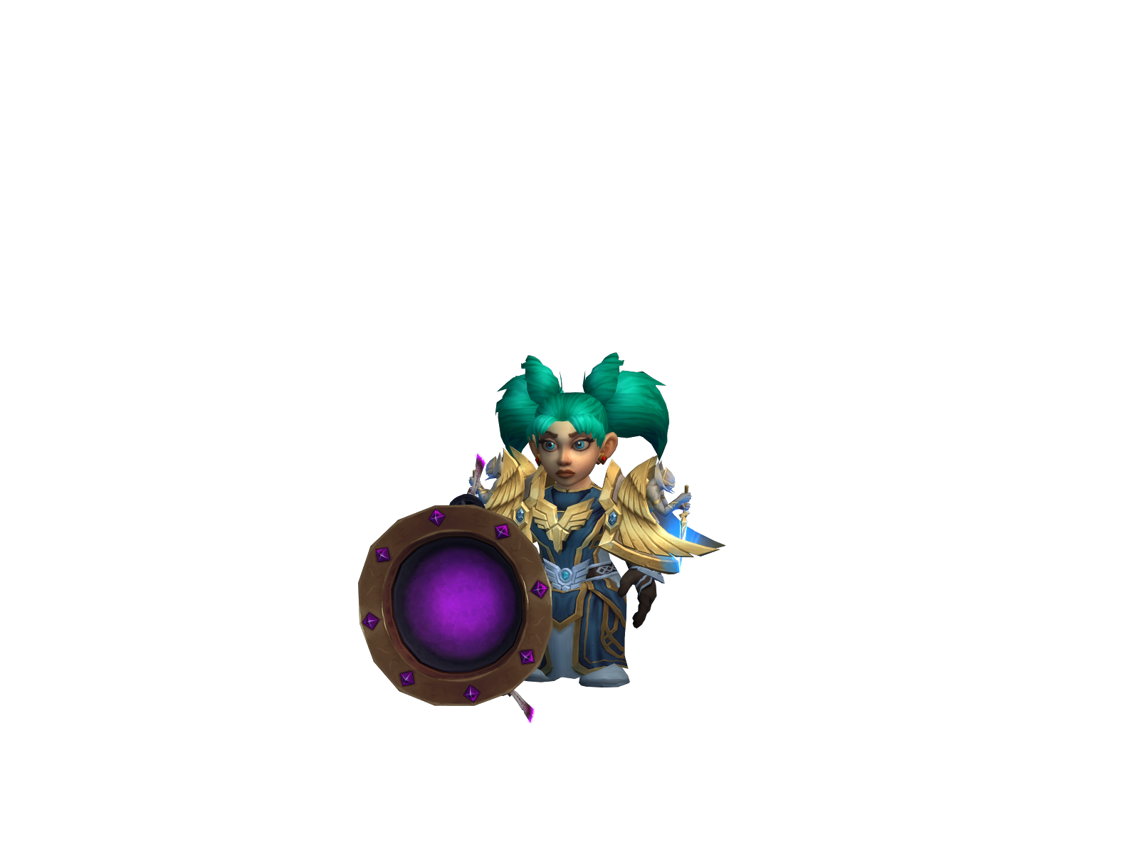Bellisele 3D character render