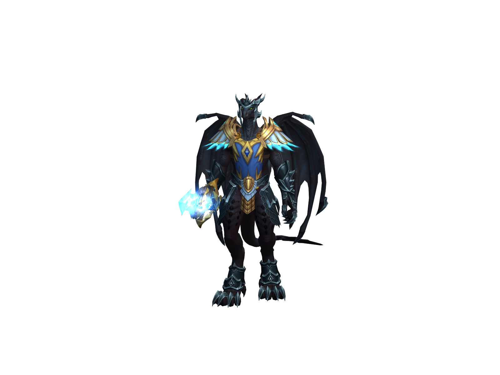 Blackreaved 3D character render