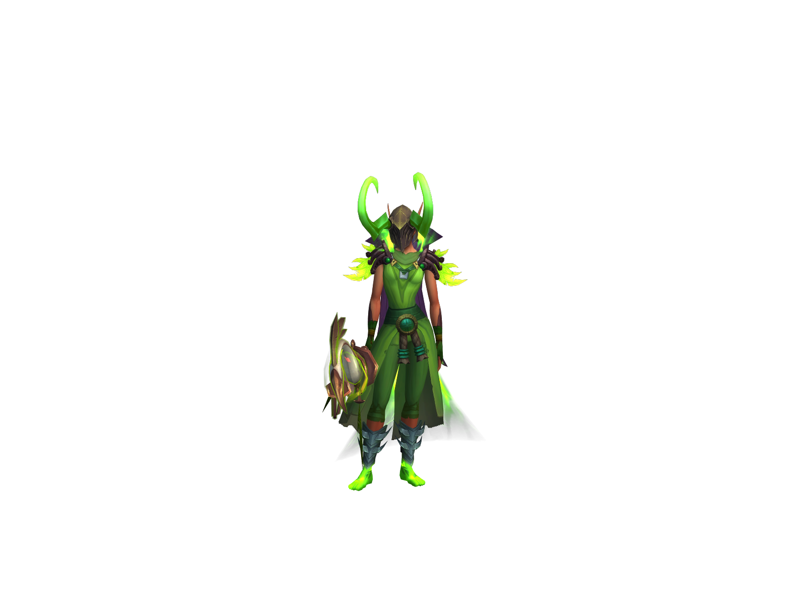 Spinning 3D character render