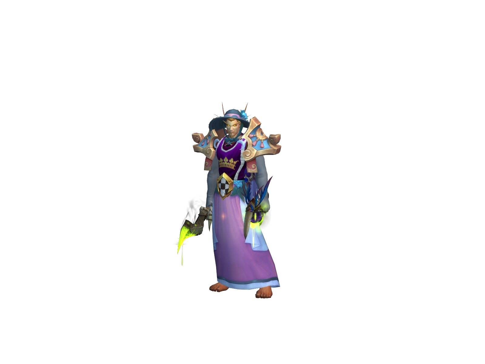 Parachute 3D character render