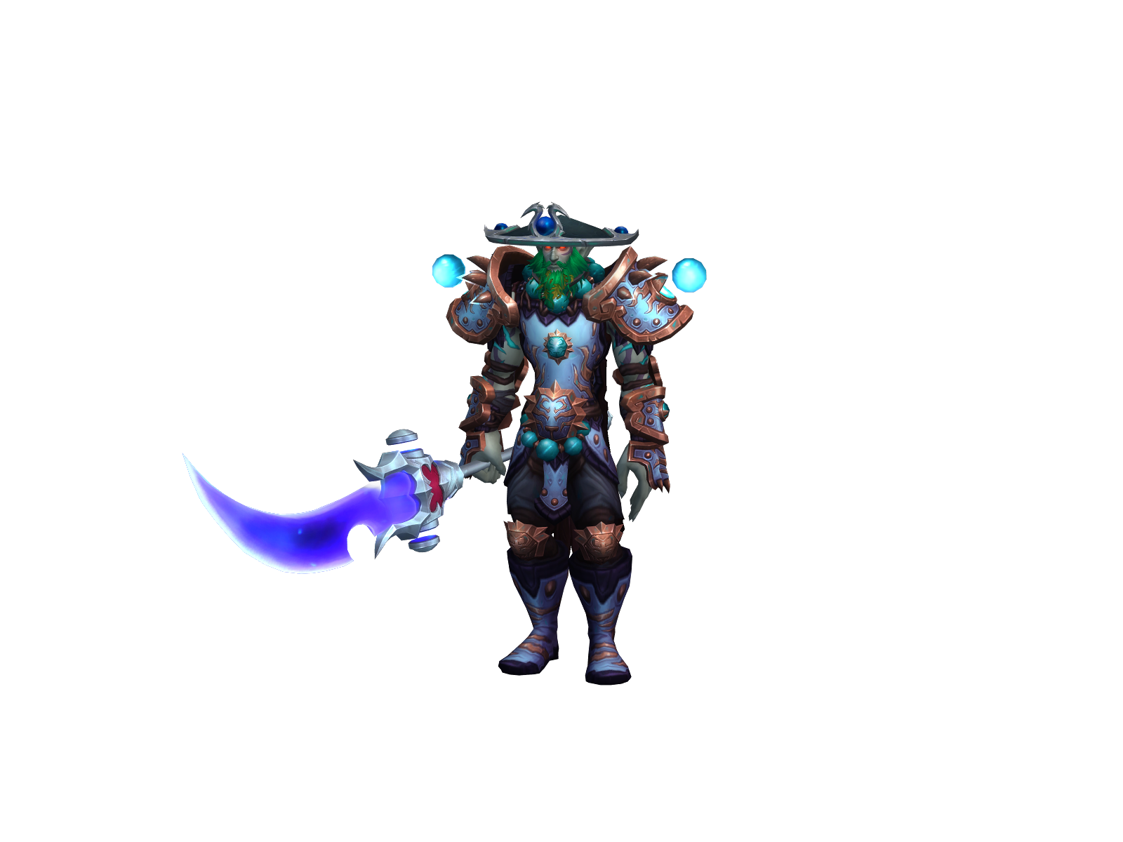 Barbademais 3D character render
