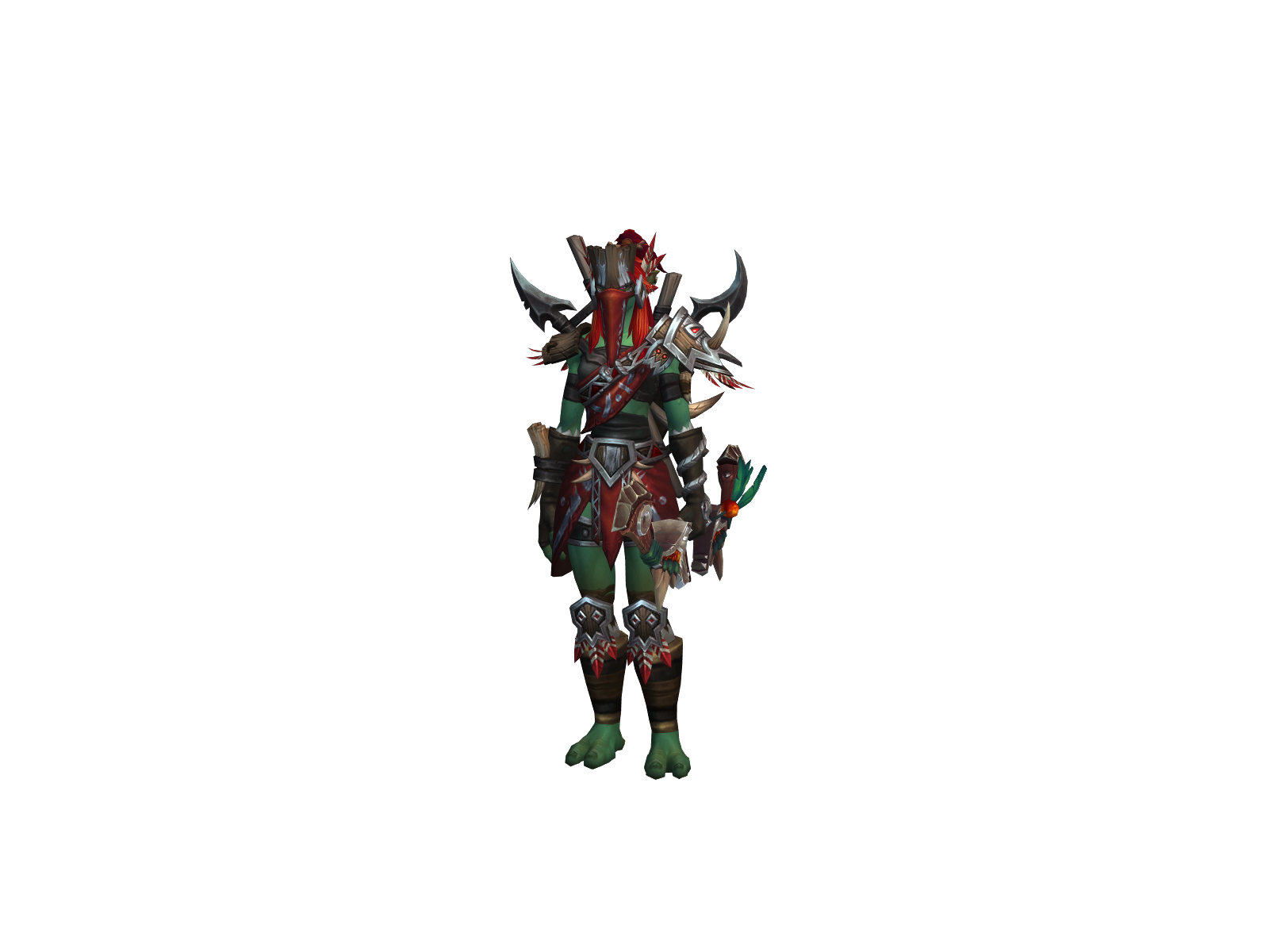 Backbow 3D character render