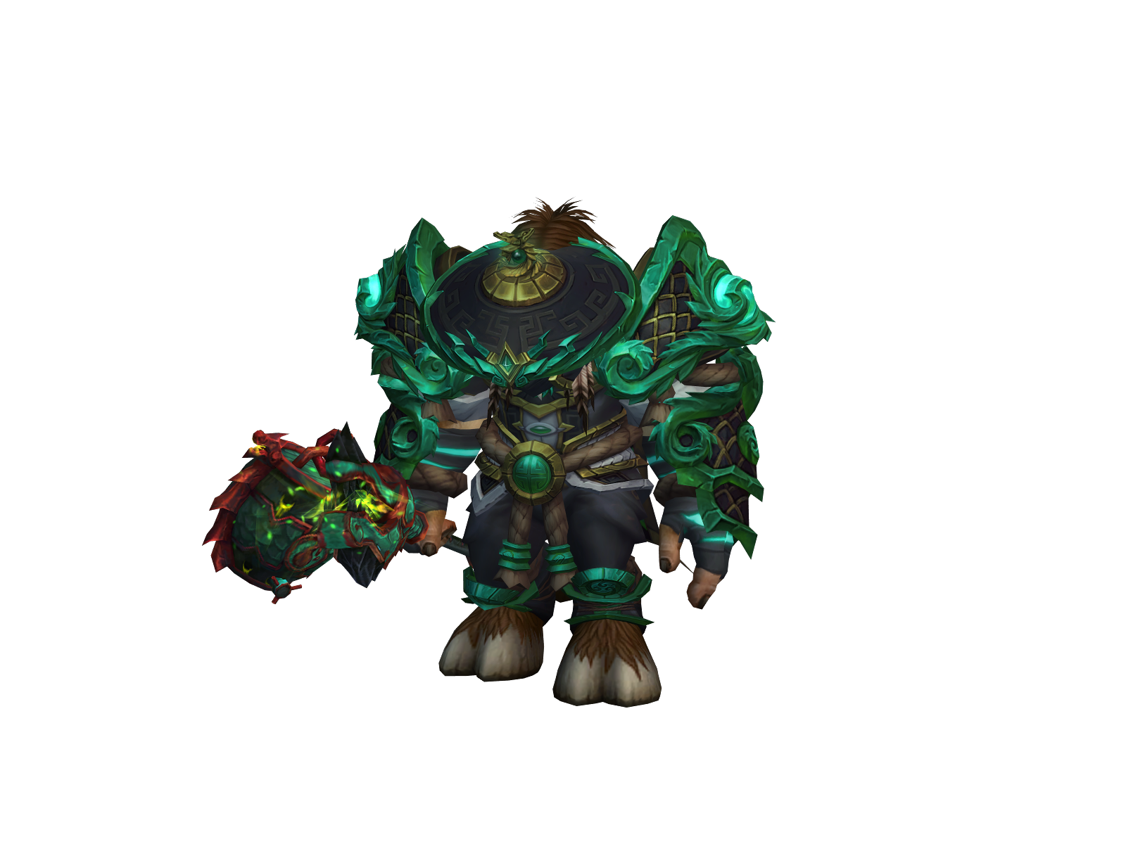 Raxamonk 3D character render
