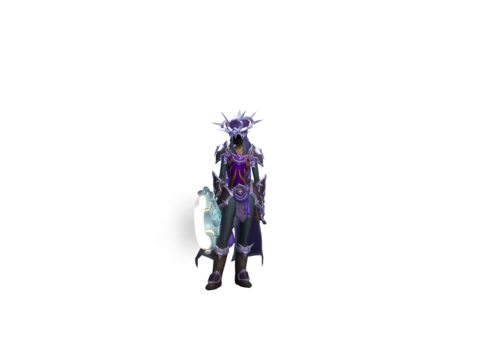 Darkening 3D character render