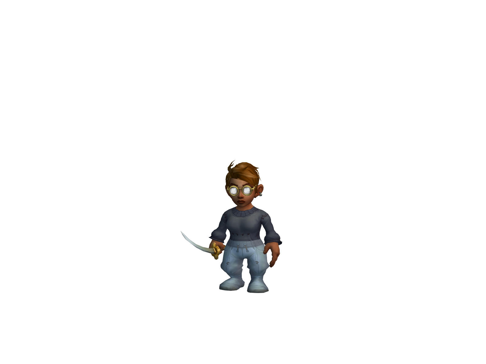 Robertinha 3D character render