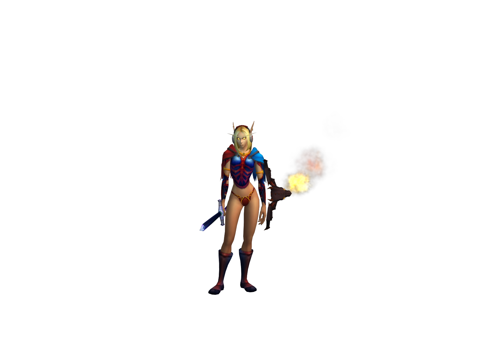 Tiphany 3D character render
