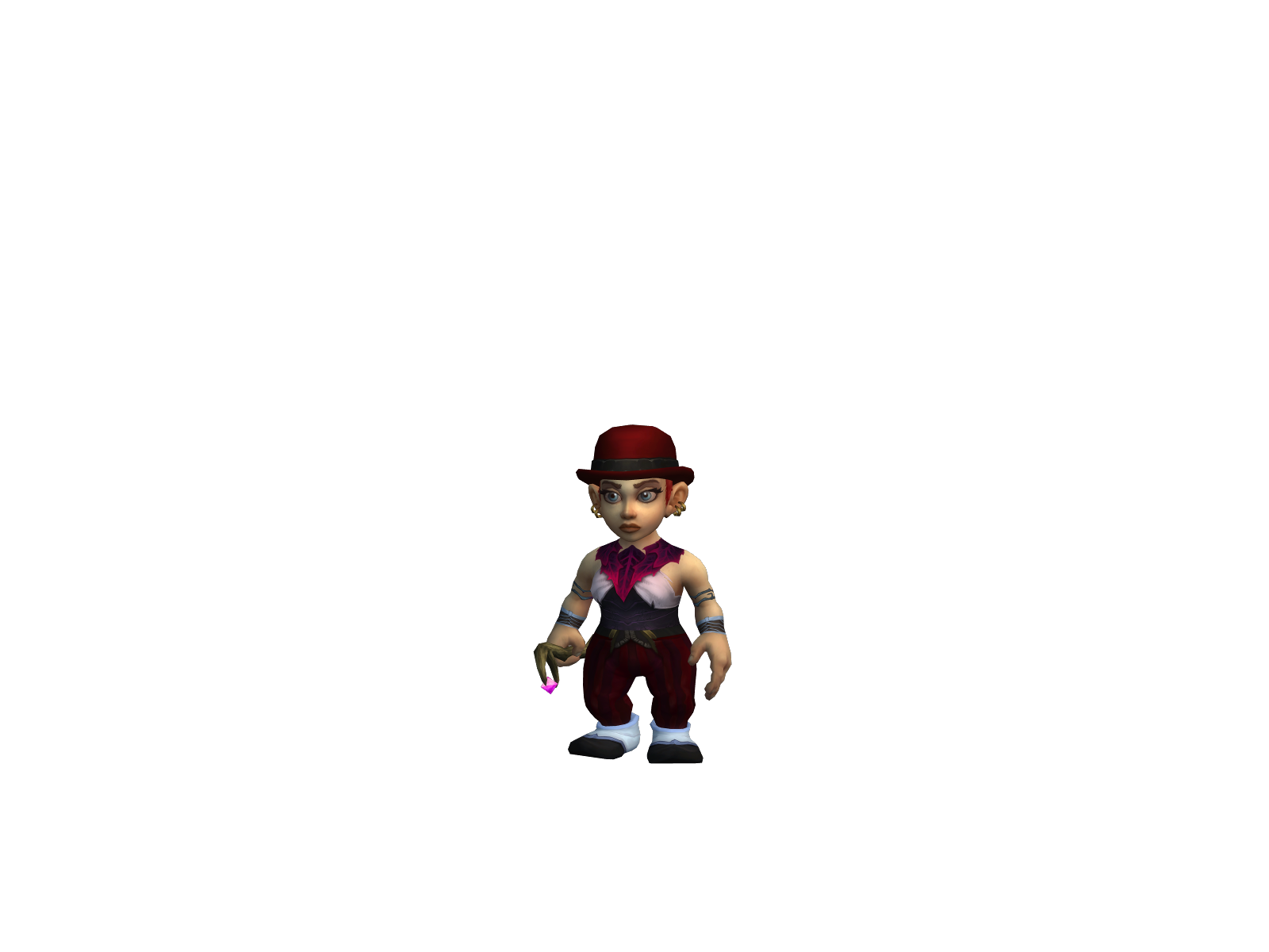 Mortiicia 3D character render