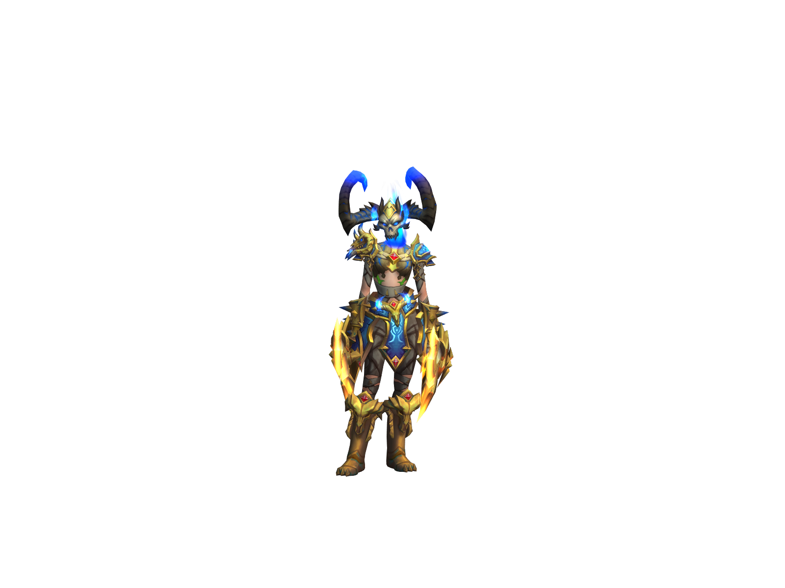 Demoneza 3D character render