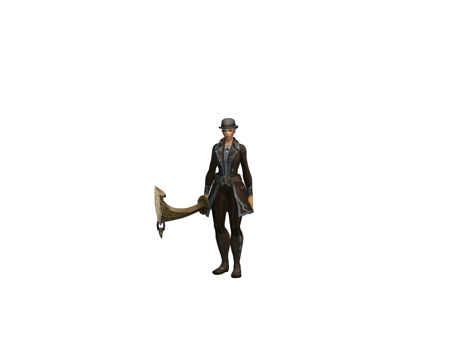 Iplaypriest 3D character render