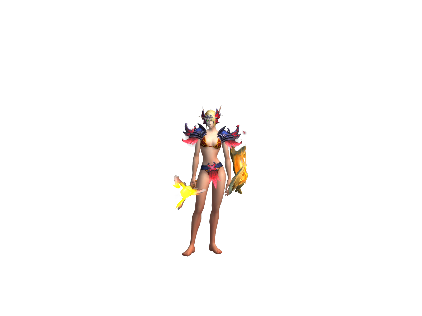 Yozora 3D character render