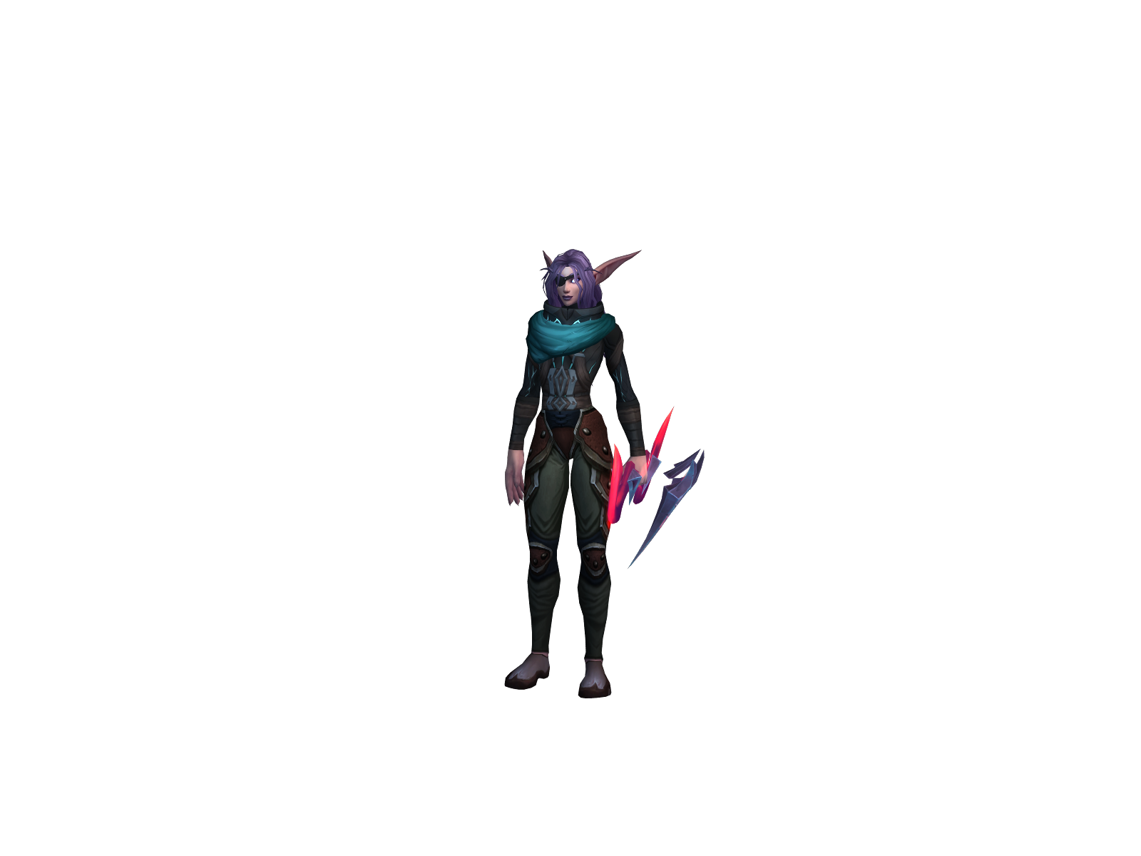 Tygershufler 3D character render