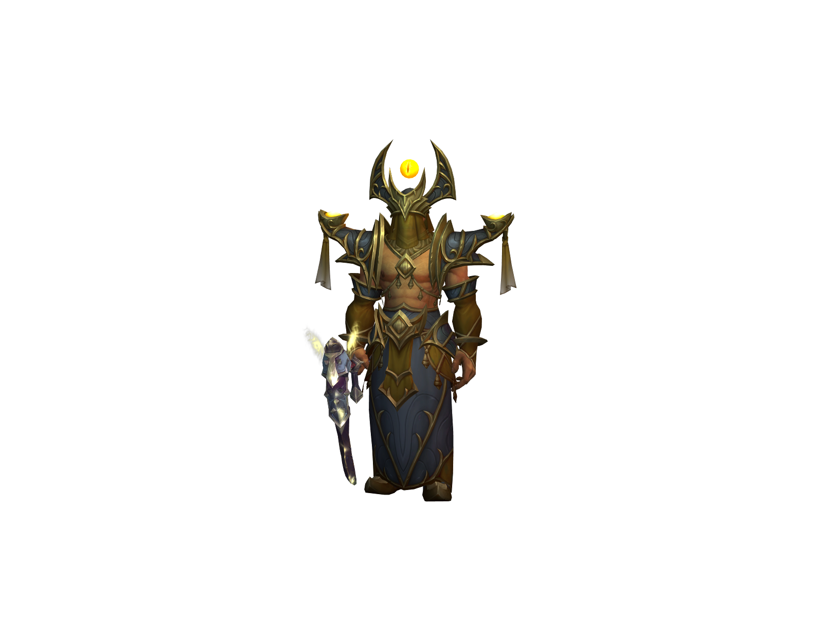Cursing 3D character render