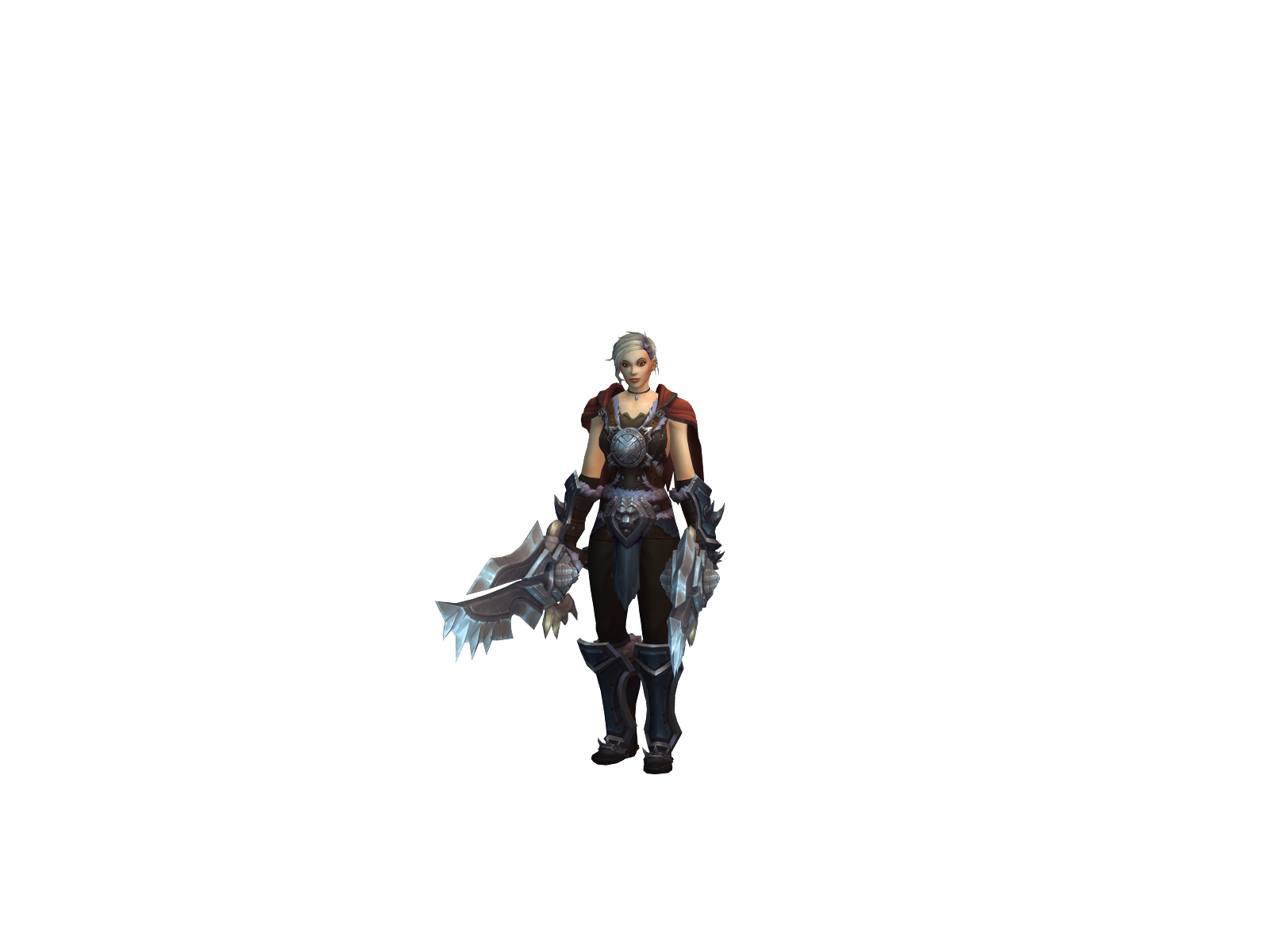 Luana 3D character render