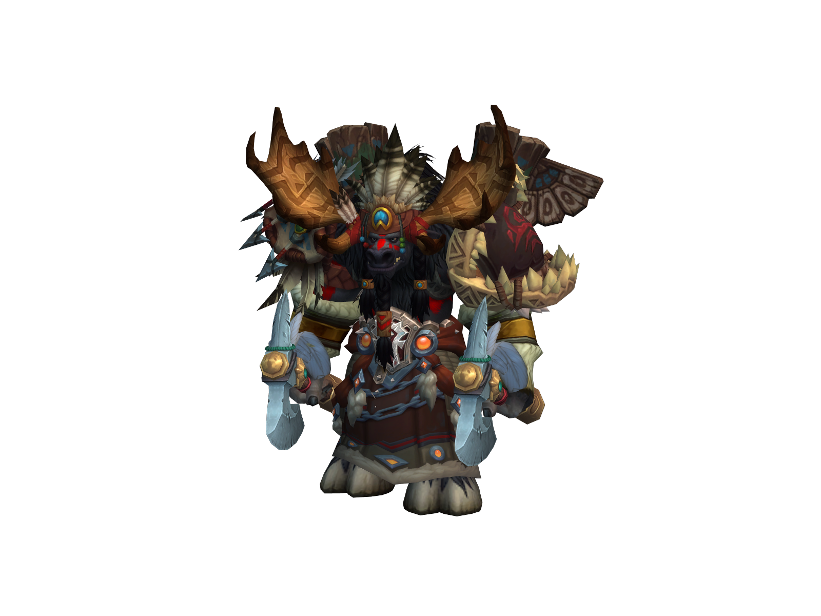 Featherwolf 3D character render